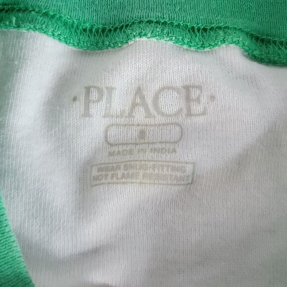 2/$15 Children's Place PJ Set Green Size 8 T Rex Dino Frenzy Shorts Short Sleeve - Picture 5 of 9